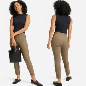 Everlane The Side Zip Cotton Pants Houndstooth